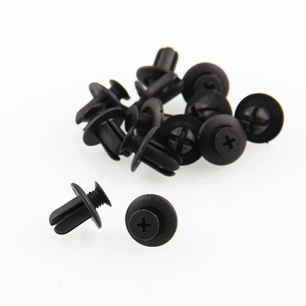 120 X 8mm Car Hole Plastic Rivets Fastener Bumper Push Pin Clips Clip