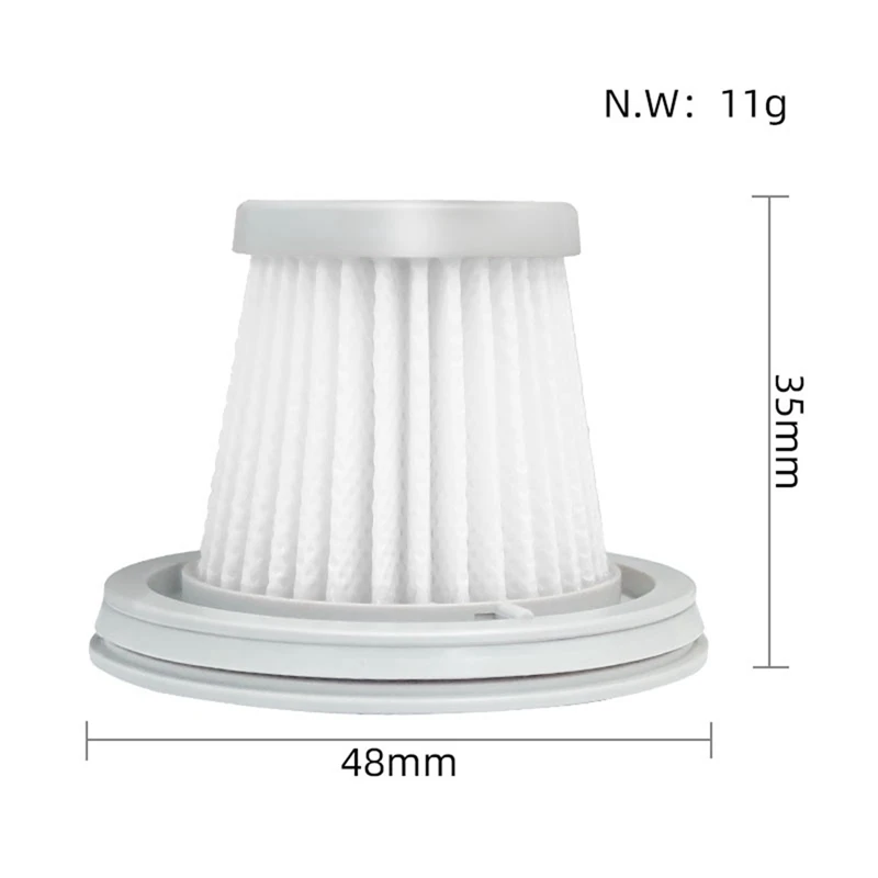Hepa filter für xiaomi mijia handlicher staubsauger ssxcq01xy home auto mini kabelloses ersatz zubehör h13