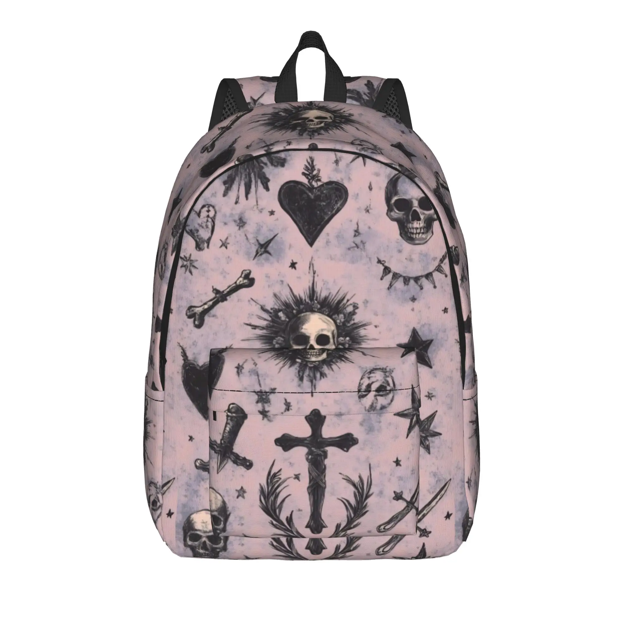 Halloween Gothic Teenage Backpack Outdoor High School Business Romantic Goth Daypack for Men Women Laptop Canvas Bags