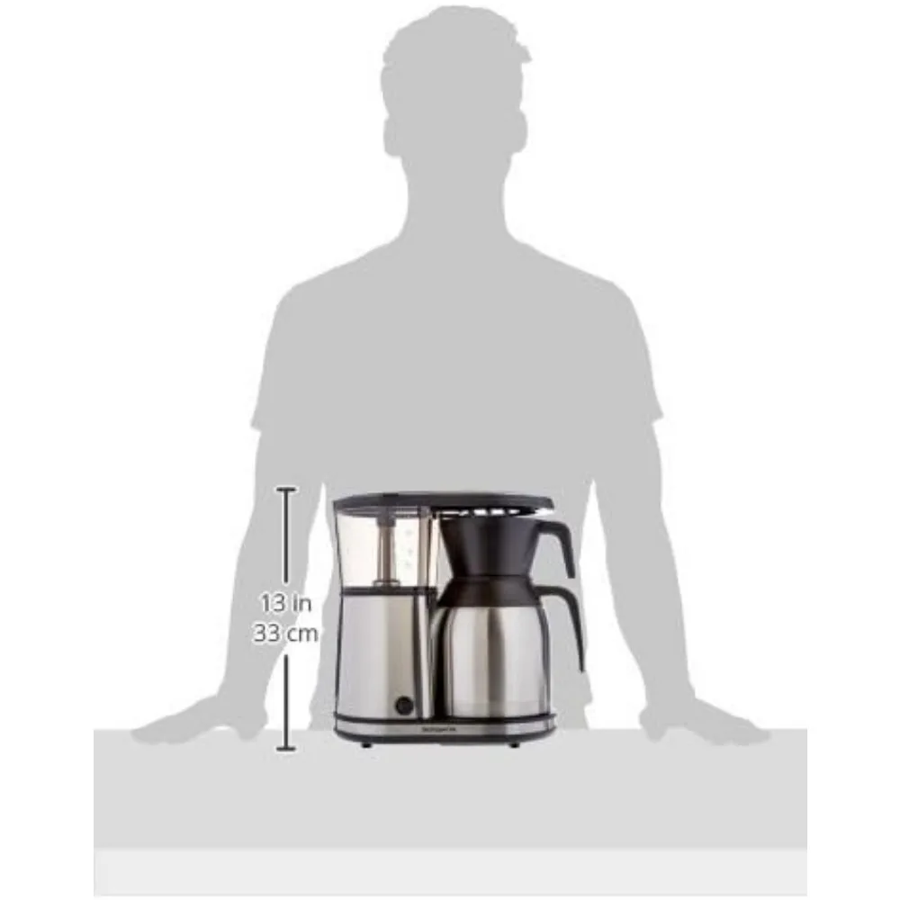 - ماكينة صنع القهوة بونافيتا 8 أكواب، صب بلمسة واحدة مع إبريق حراري، معتمدة من SCA، من الفولاذ المقاوم للصدأ (BV1900TS) #3