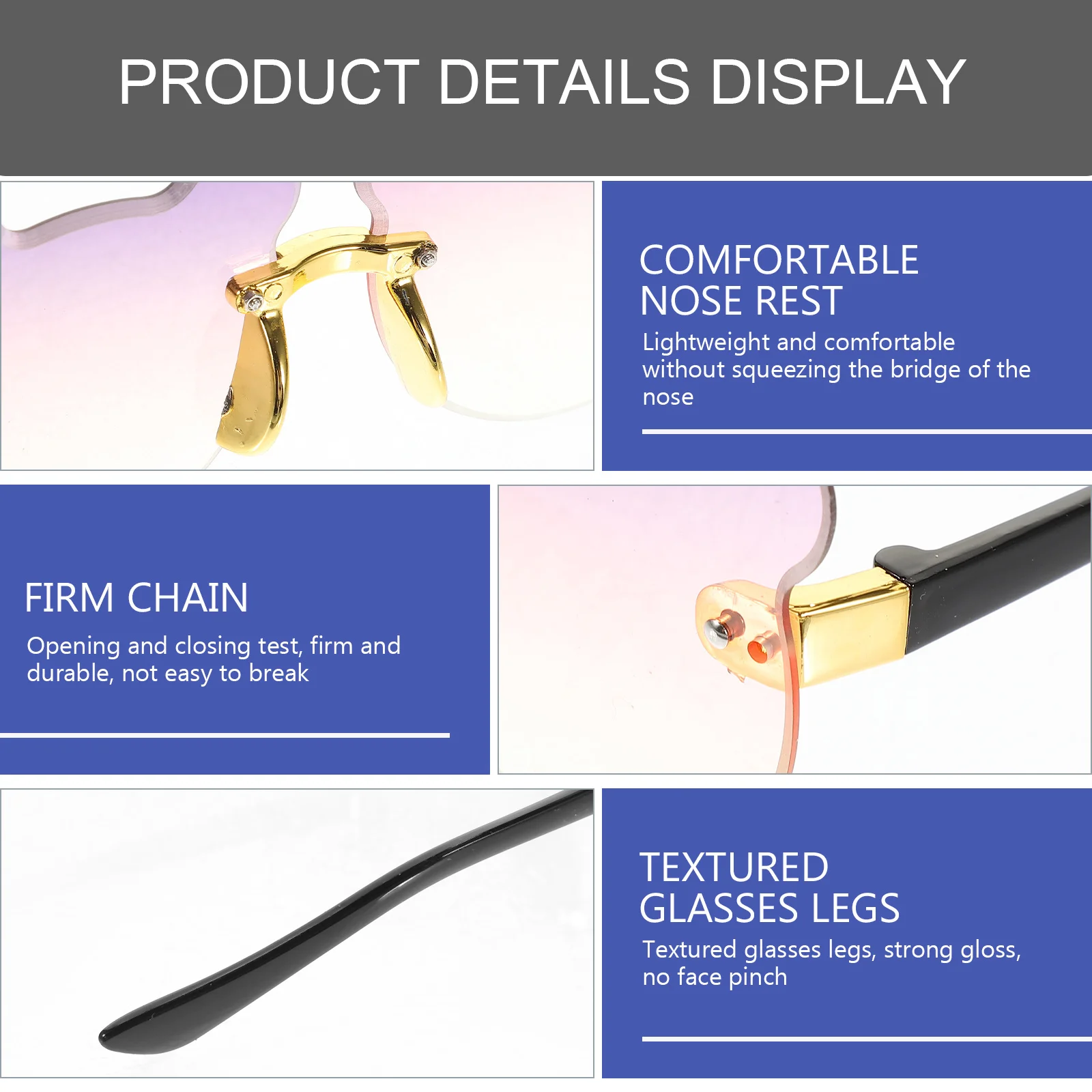 

3Pcs Cute Bear Sunglasses Cartoon Party Glasses Fun Photo Props Lightweight Novelty Sunglasses Trendy Festival