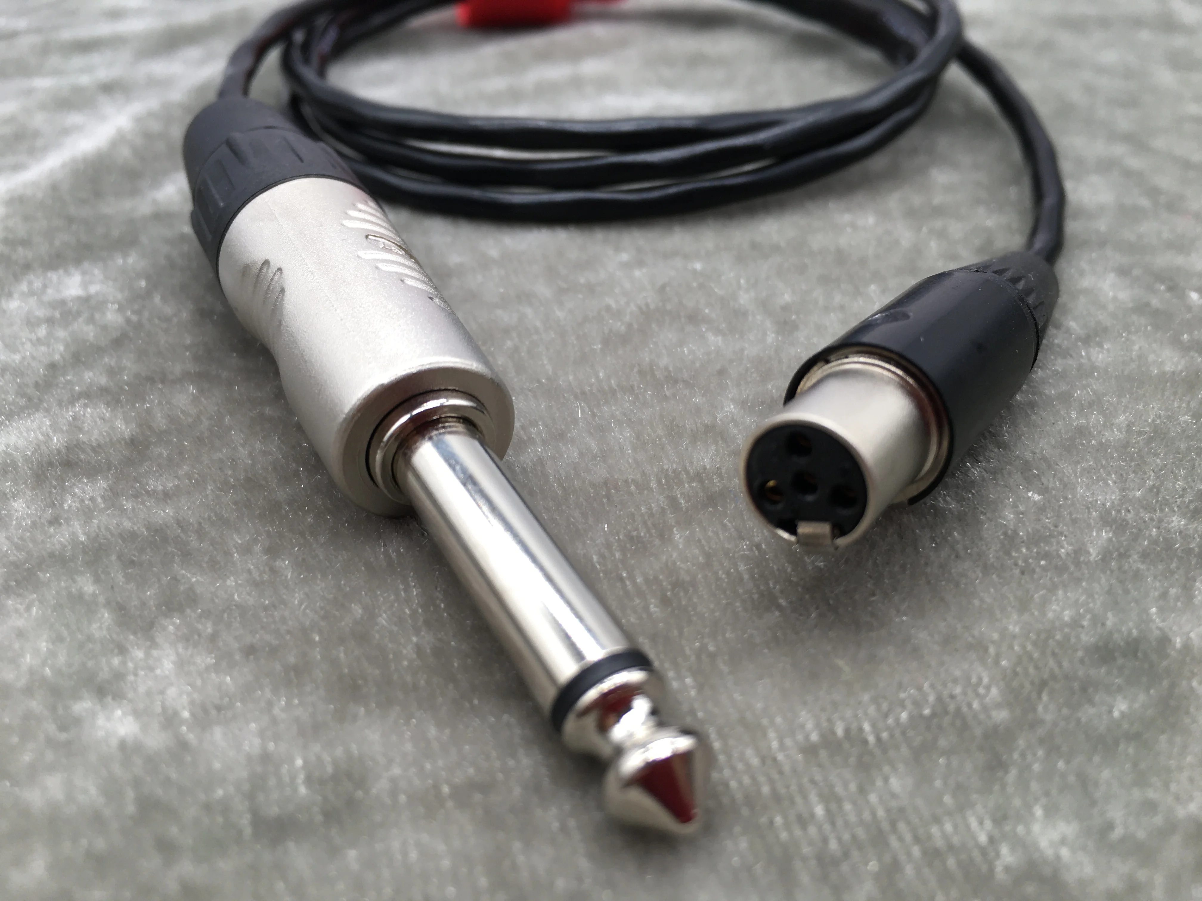 SHURE guitar CABLE with SWISS REAN 2 pole 1/4