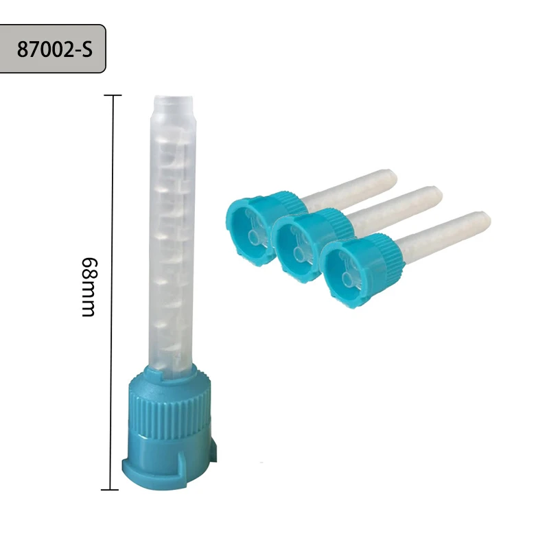50/100PCS Dental Mischen Tipps Silikon Gummi Mischen Spitze Dental Abdruck Materialien Mischen Rohr Prothese Labor Farbe Rohre