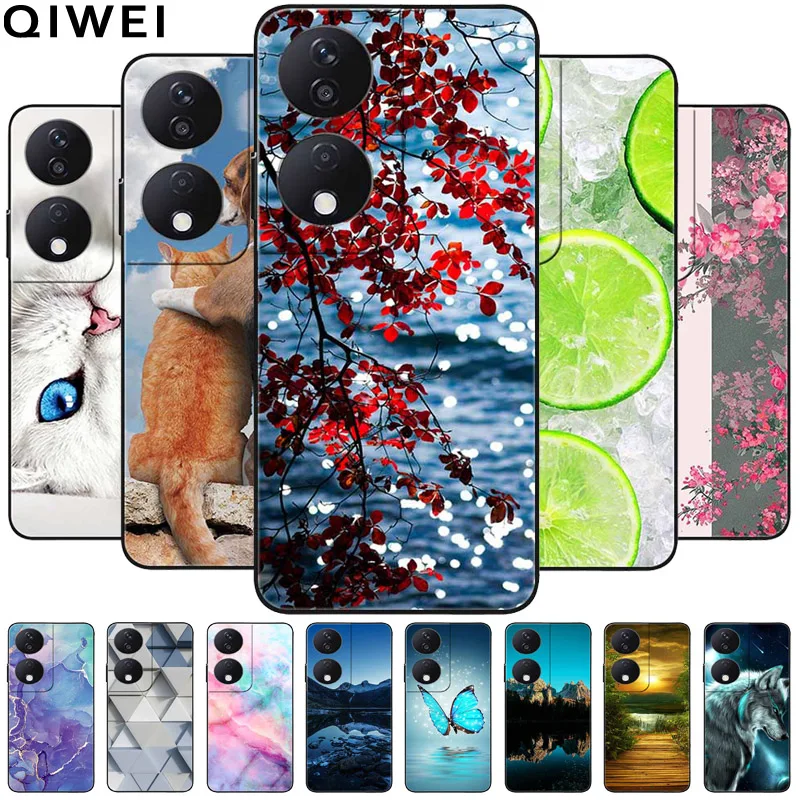 For Honor 90 Smart Case Landscape Silicon TPU Beautiful Phone Cases On for Honor90 Smart 90Smart 5G Portector Soft Cover Bumpers