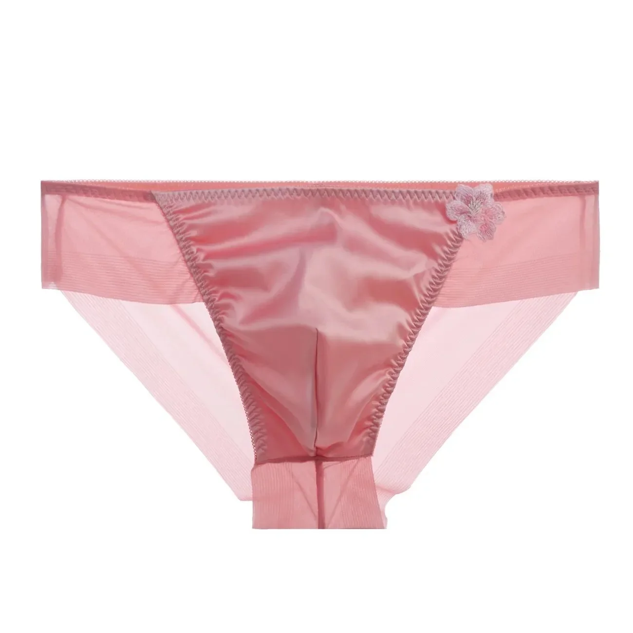 

Man's Silky Touch Lace Satin Briefs Red Live Show Dance Costumes Panties Private FKK Party BF Gift LGBT Group Pants