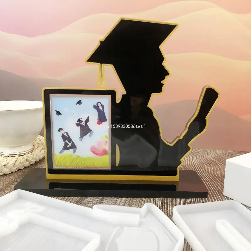 Photo Frame Epoxy Mold Silicone Mold Set for Personalized Graduation Keepsakes Dropship