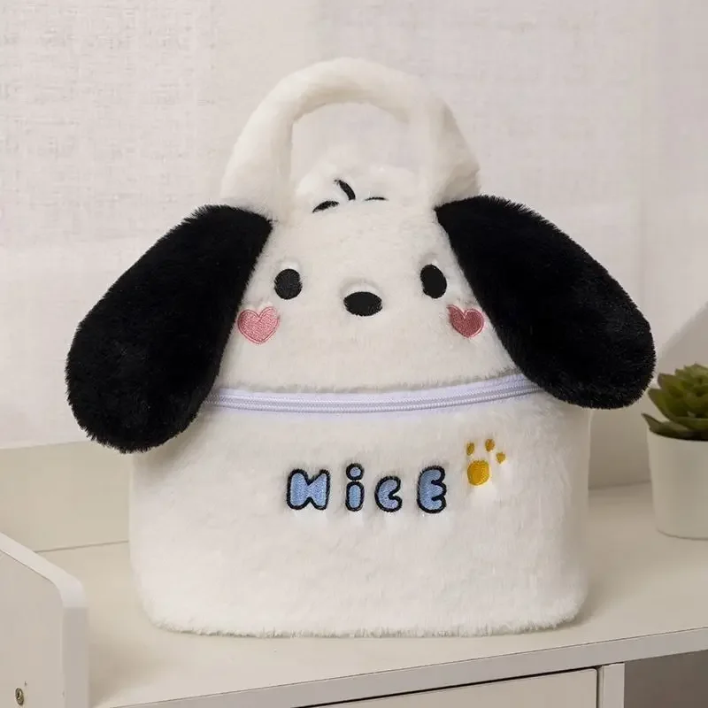 

Girl Heart Hangyodon Anime Kawaii Sanrio Ins Fashion Makeup Bag Cute Cartoon Pochacco Portable Travel Toiletry Storage Bag Gifts