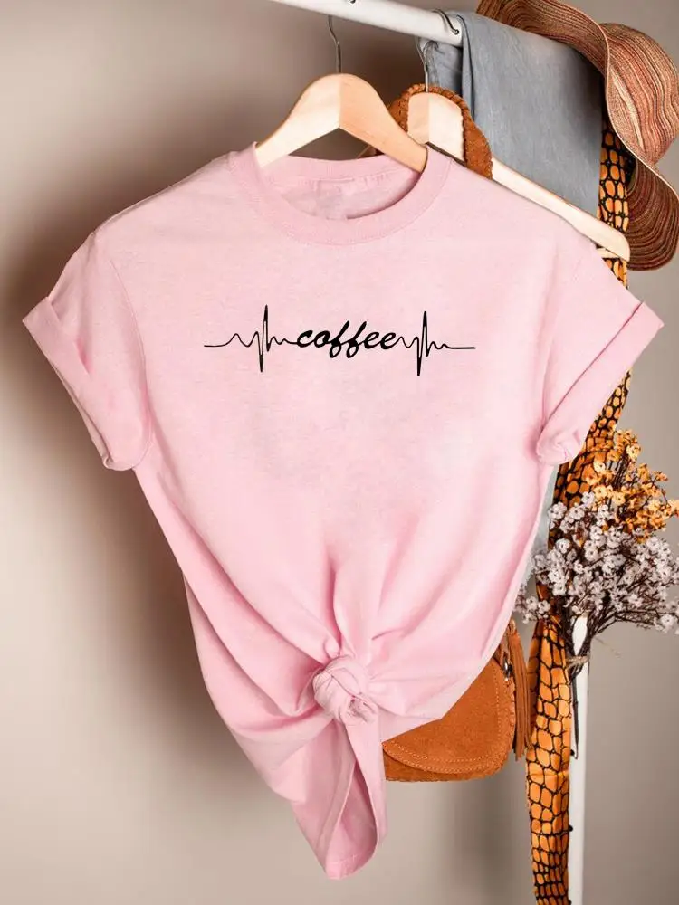 Camiseta estampada de manga corta para mujer, ropa informal de tendencia de leopardo café de los años 90, camisetas gráficas de moda