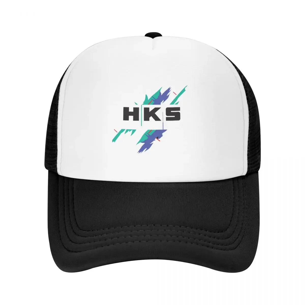 

Винтажная кепка Hks, модная повседневная сетчатая бейсболка, регулируемая шляпа, летние бейсболки унисекс в стиле хип-хоп, полихромные