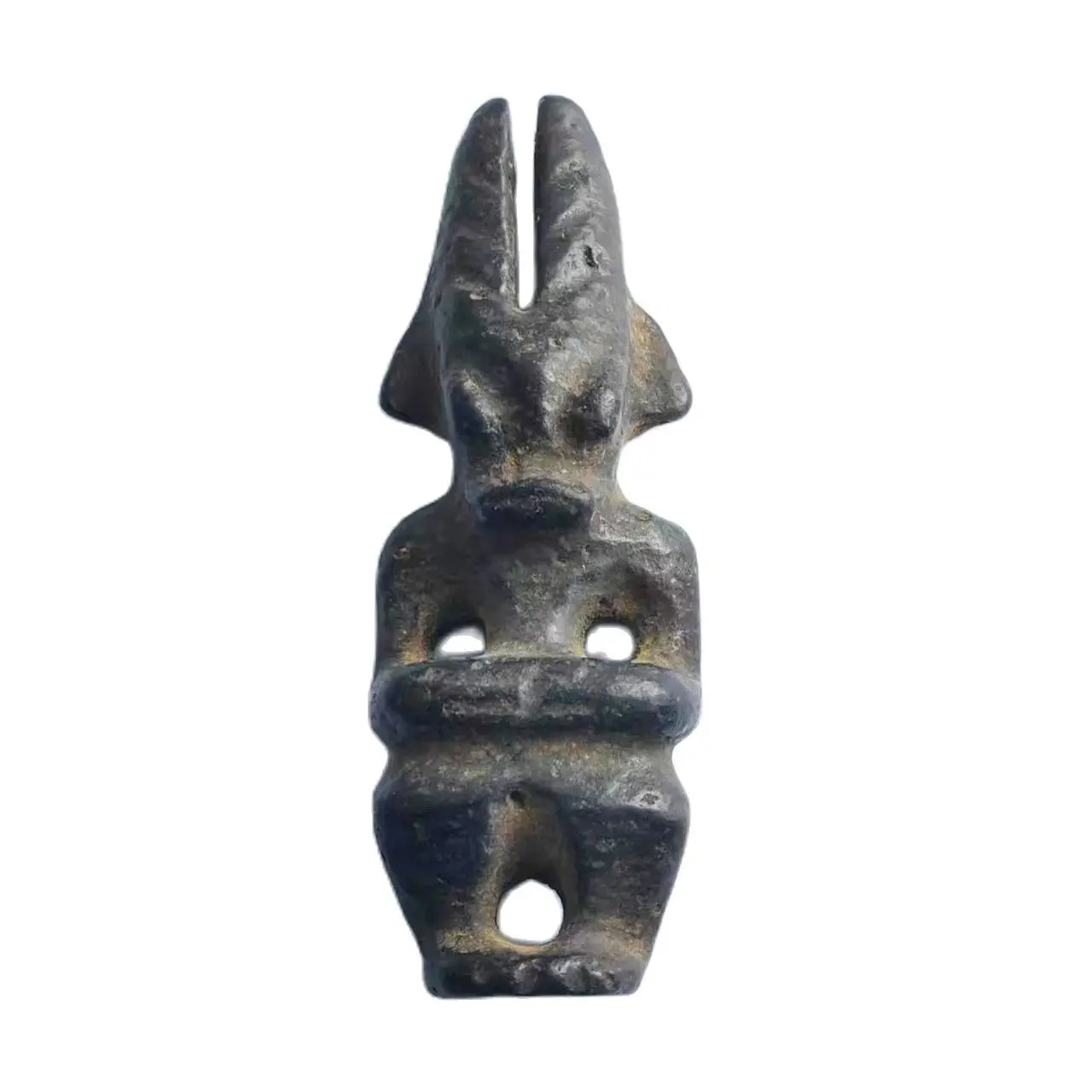 

Старая ферругиновая метеорит Sanxingdui, цивилизация, резная статуя животного из хуншанской культуры