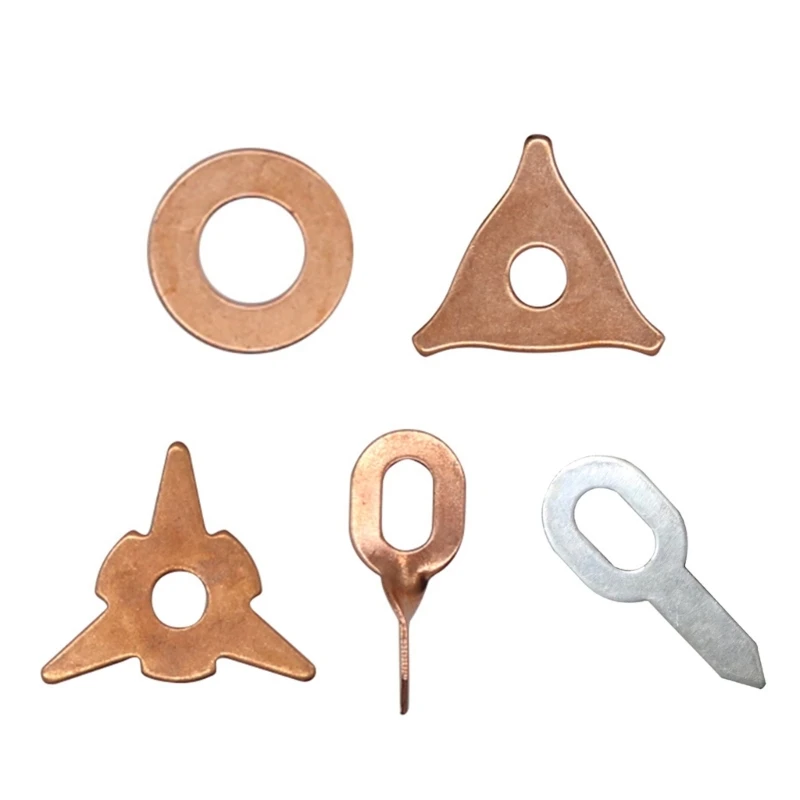 100Pcs  Coated Iron Dent Pulling Straight Washer For Spot Welding Machine Car Dent Repair Tools image 2