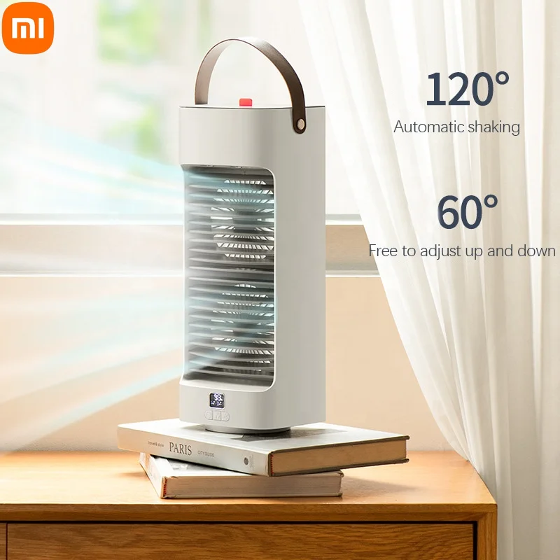 

Xiaomi 4000mah Air Cooling Fan Air Conditioner Mini Air Cooler Multifunctional Portable Fan Conditioning 3 Gear Speed Humidifier