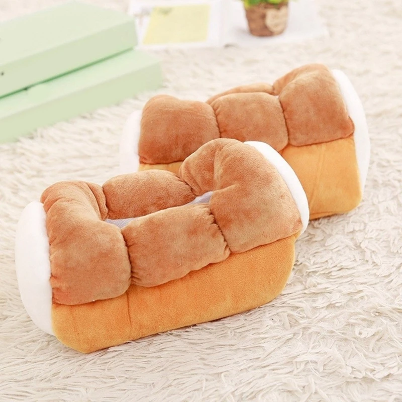 Funny Bread Shaped Tissue Storage Holder Soft Cotton Storage Box for Home Decor