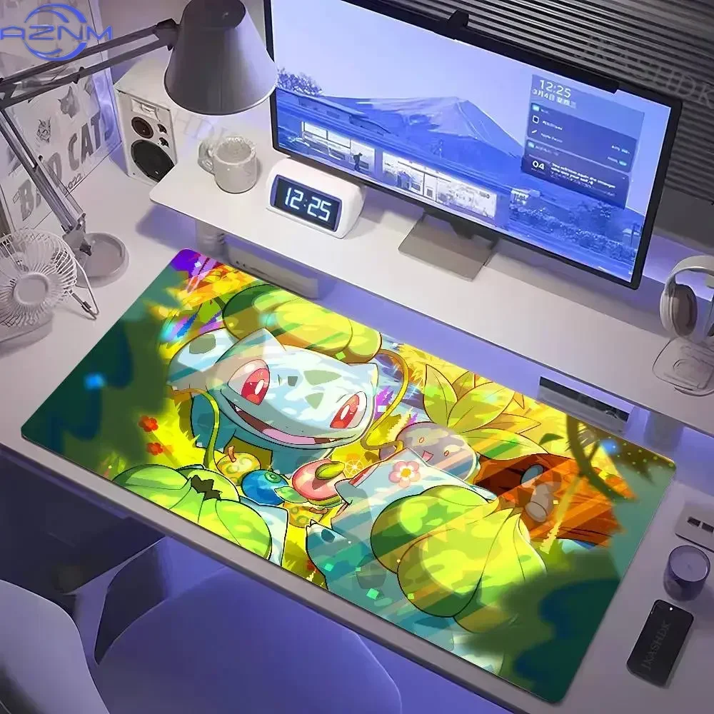 Pokemon Charizard Gaming Desk Mat XXL Rubber Keyboard Mousepad With 2MM Lock Edge