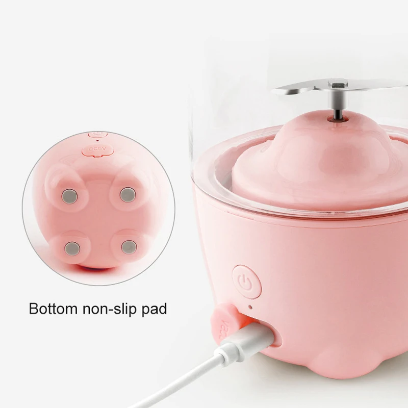 Mini Tragbare Entsafter 330ML Elektrische Mixer USB Aufladbare Entsafter Cup Home Küche Lebensmittel Prozessor Maker Nette Entsafter