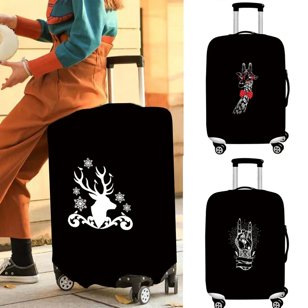 

Travel Cover Luggage Cover Elastic Dust Travel Luggage Case Whitepicture Serise 18-32 Size Wear Resistant Multiple Style Options