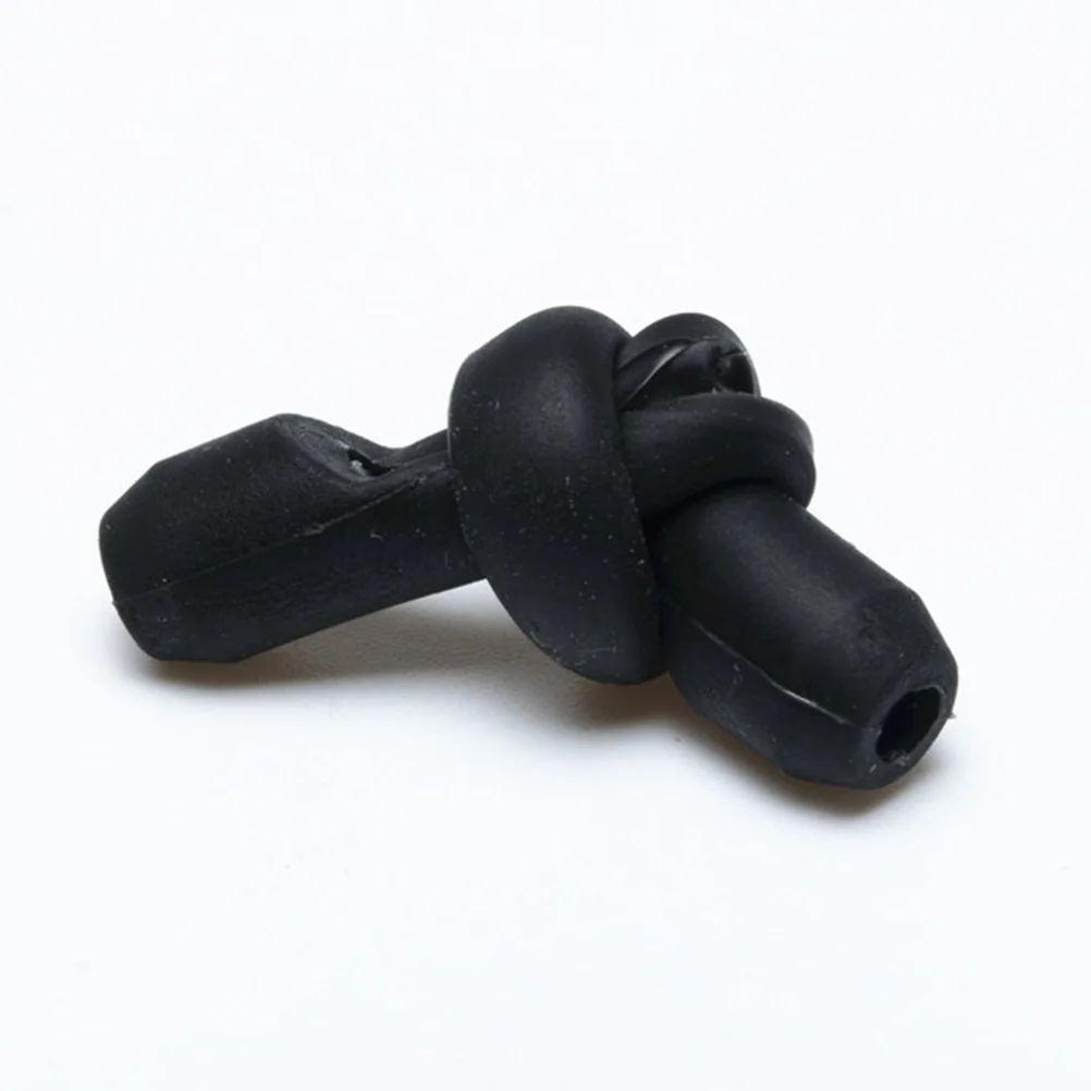 

4Pcs Black Silicone Glasses Leg Sets Anti Slip Non-Skid Soft Ear Hooks for Running Exercise Daily Wear