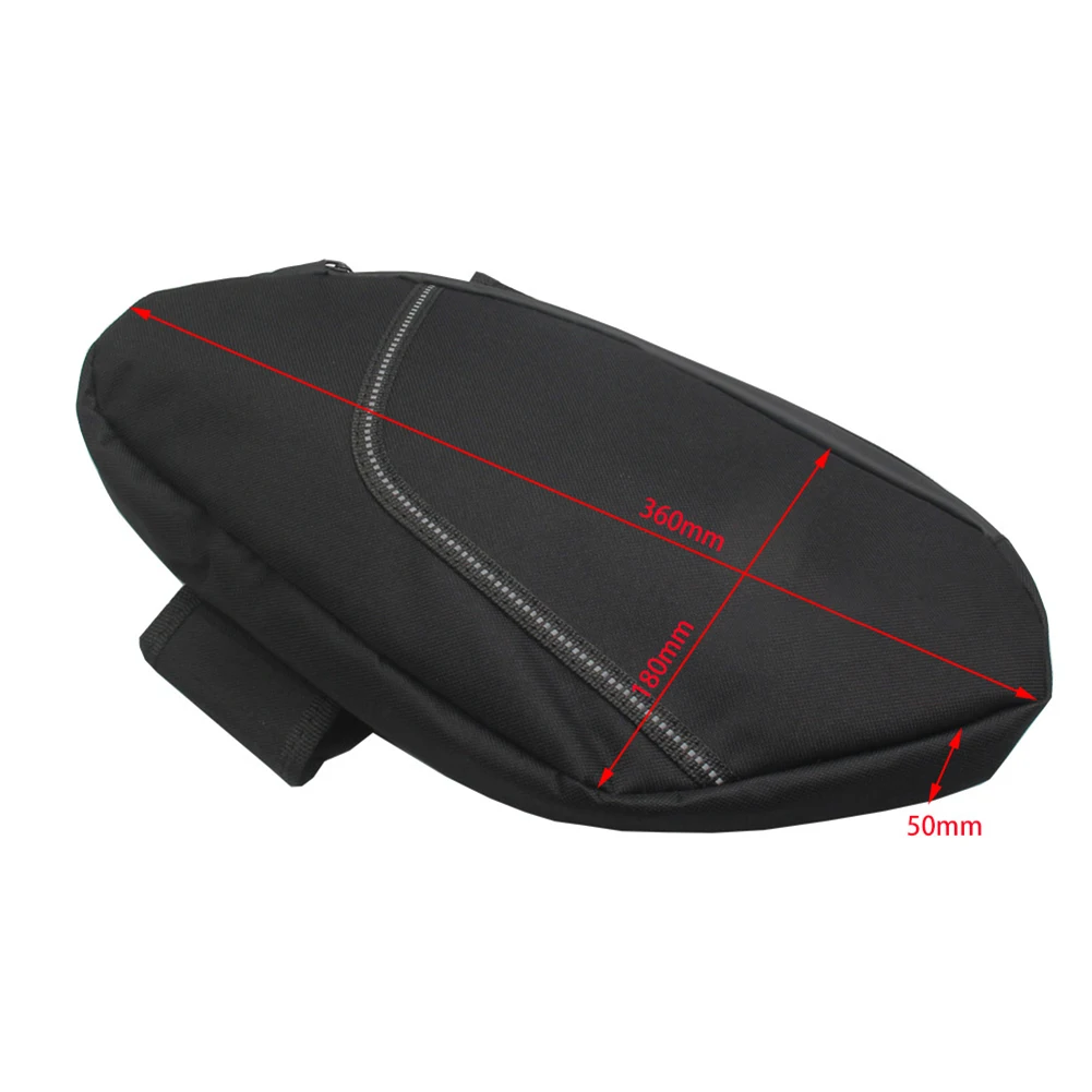 

Color: Black Repair Tool Bag Versatile Storage Adjustable Straps Classic Design Easy Installation For BMW Motorcycles