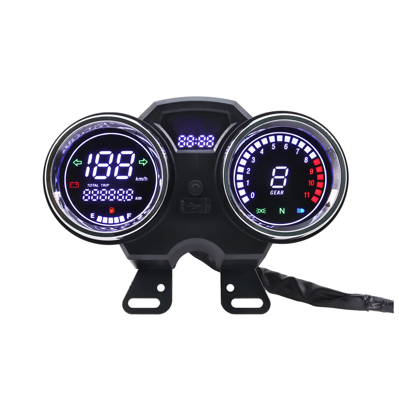 

Digital Meter LED Speedometer Motorcycle Instrument For Suzuki GN125 GN150 GN 125 EN125 GSX125 QS125 Yes125