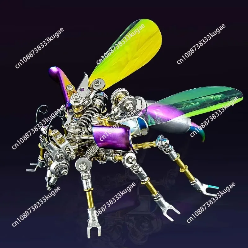 

3D Puzzles Firefly Model Kit DIY Metal Assembly Mechanical Lnsect Animals Wasp Toy For Kids Adults Gift