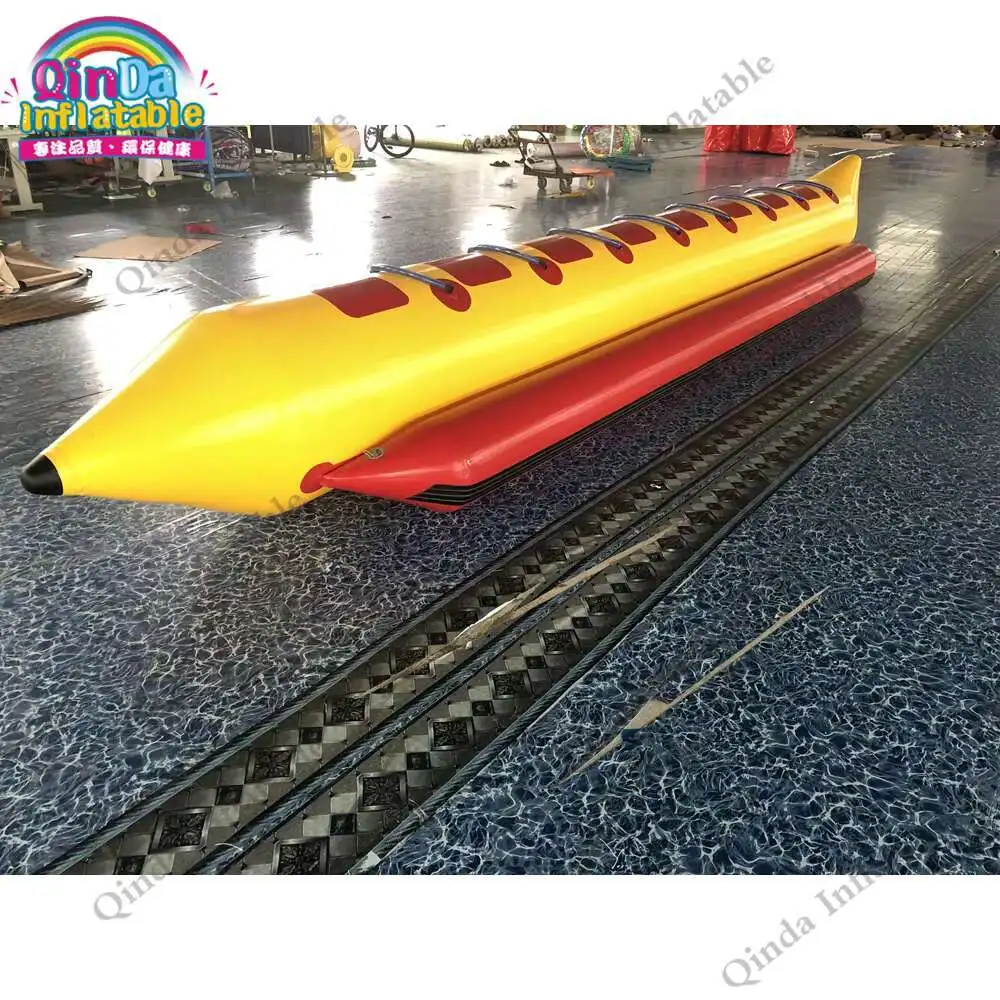 

0.9mm Pvc Inflatable Fly Fish Towable 6.4x1.2m Inflatable Flying Banana Boat For Sea