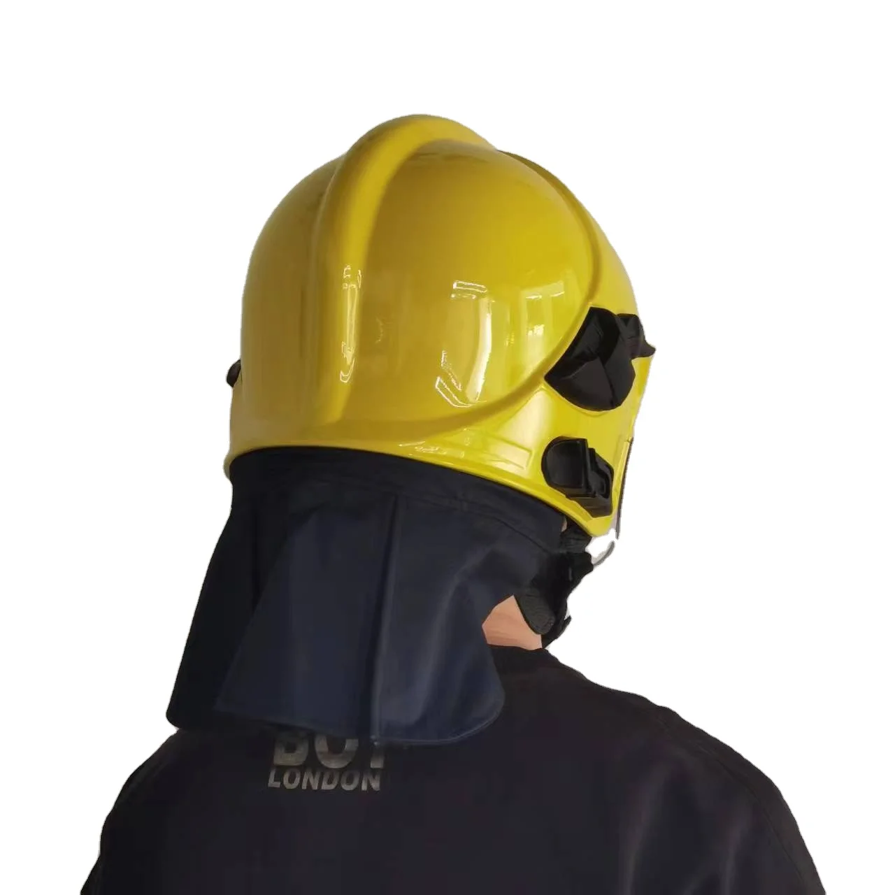 Cascos de seguridad personalizados al por mayor de alta calidad con especificaciones, correas para casco de seguridad y cascos de rescate y extinción contra incendios.