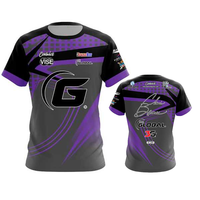Summer Men's 900 Global Chris Barnes Fuchsia Slash CoolWick3D Print Sports T-Shirt Short Sleeve Loose