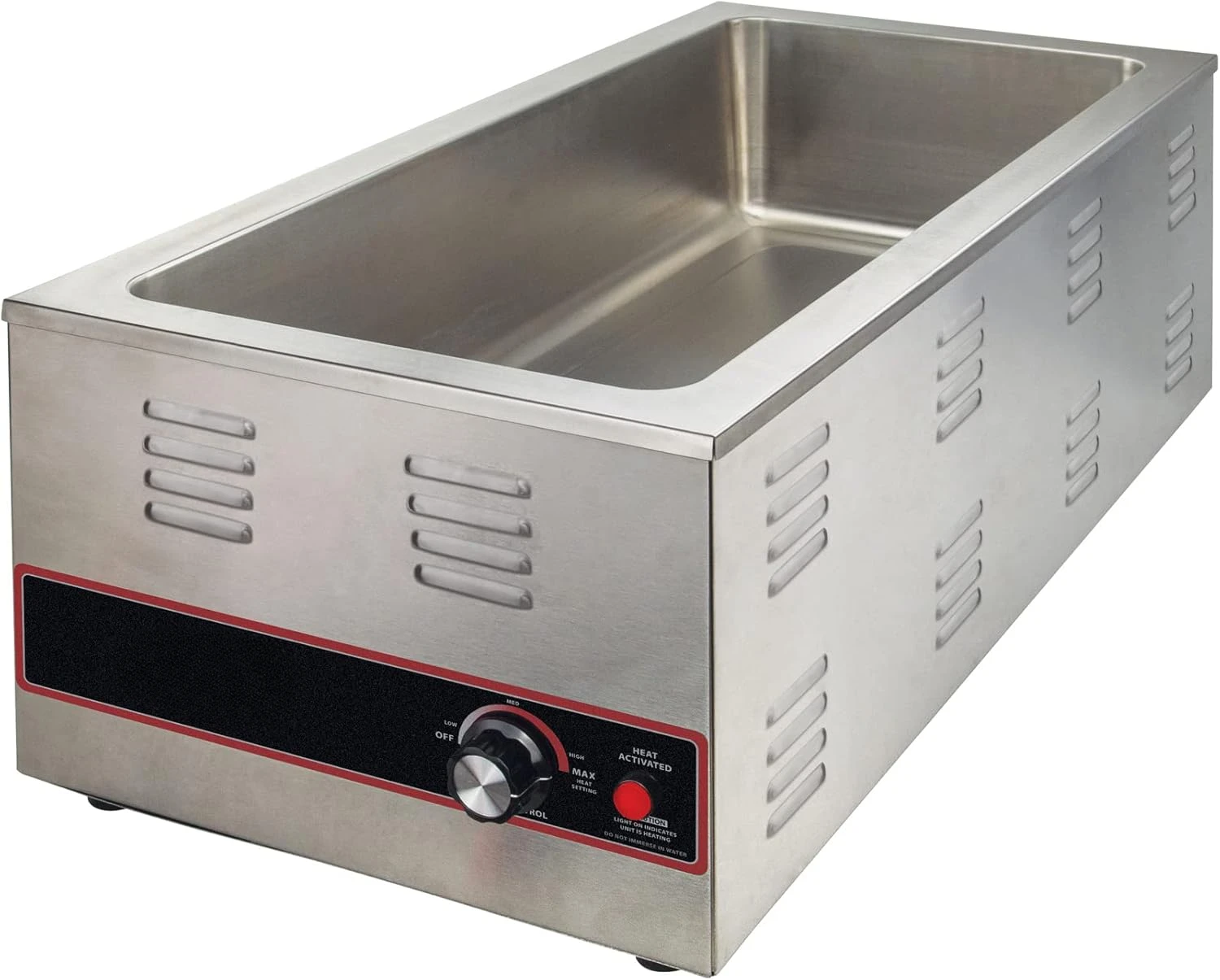 Electric Portable Food Pan Warmer, 1500 W, 120V, 4/3 Size