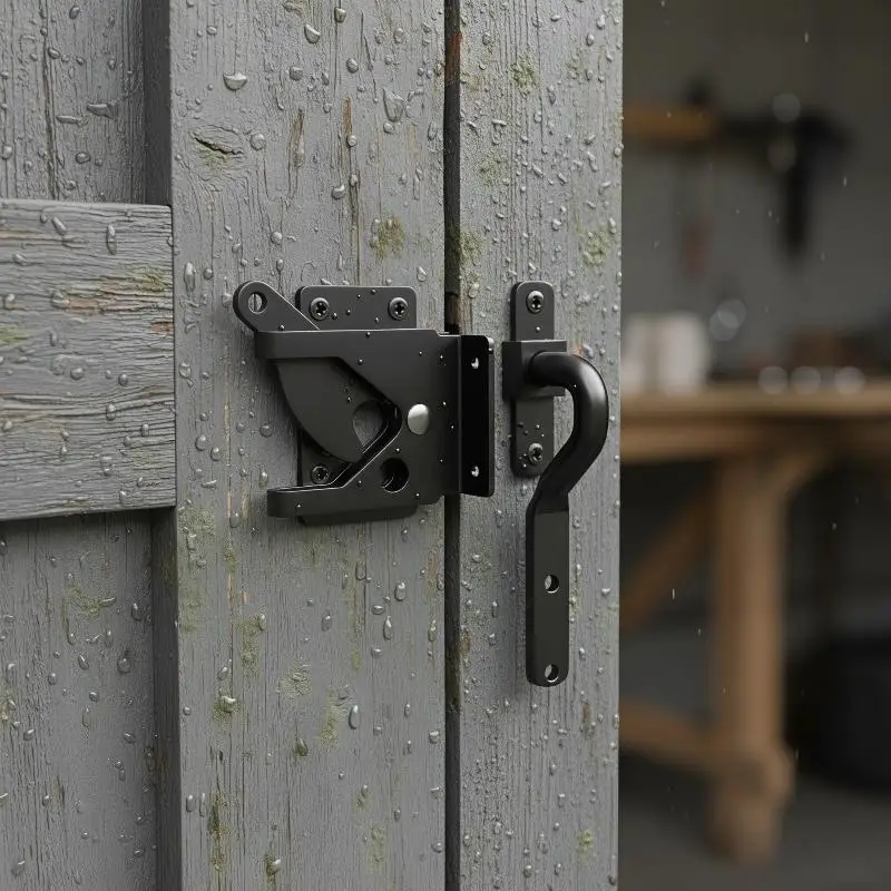 Auto Gate Latch with Bolt Corrosion Resistant Slam Catch for Outdoor Farm Pasture Garden Wooden Fence