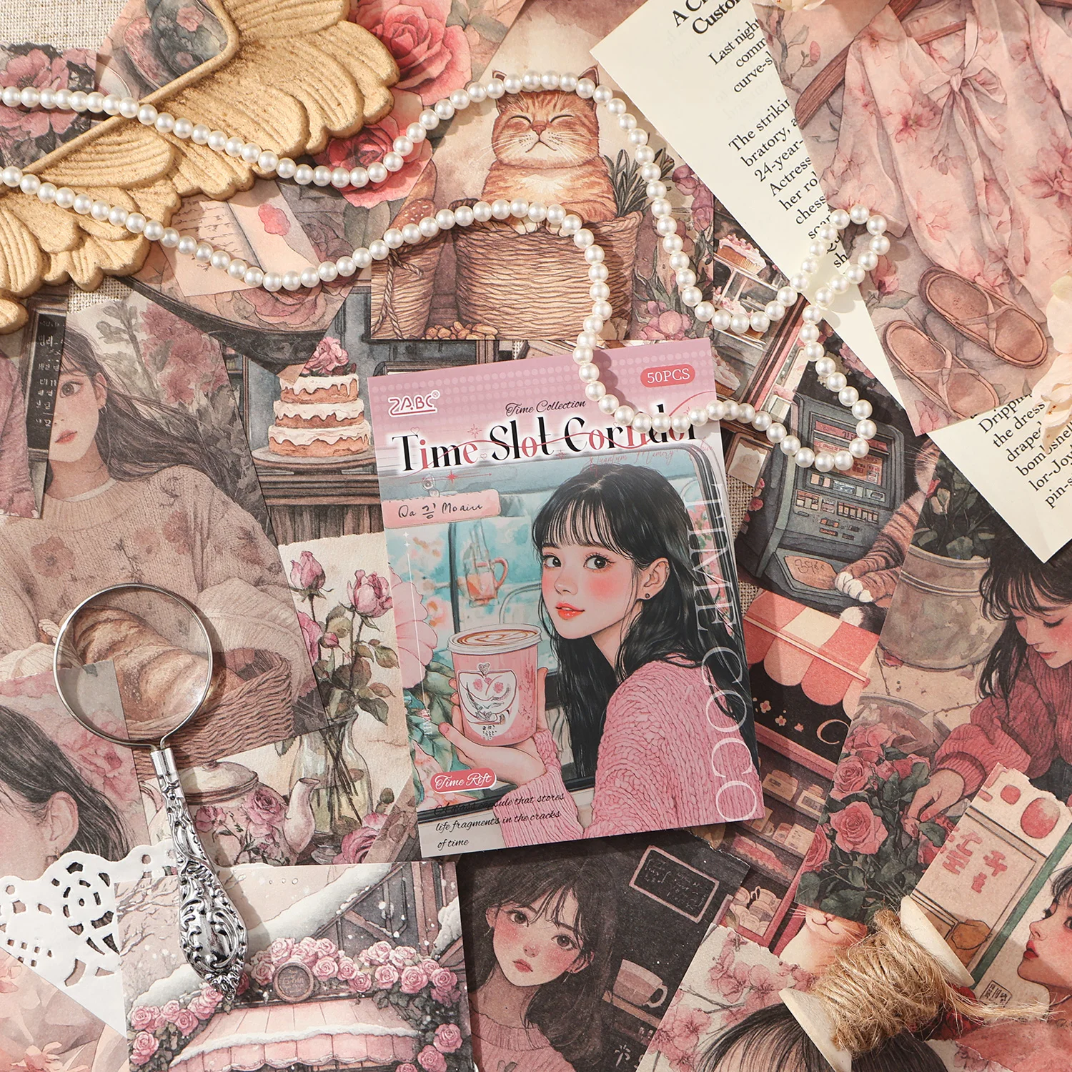 50 pçs material vintage scrapbooking lixo diário fundo planejador de papel diy artesanato mão conta artigos de papelaria suprimentos