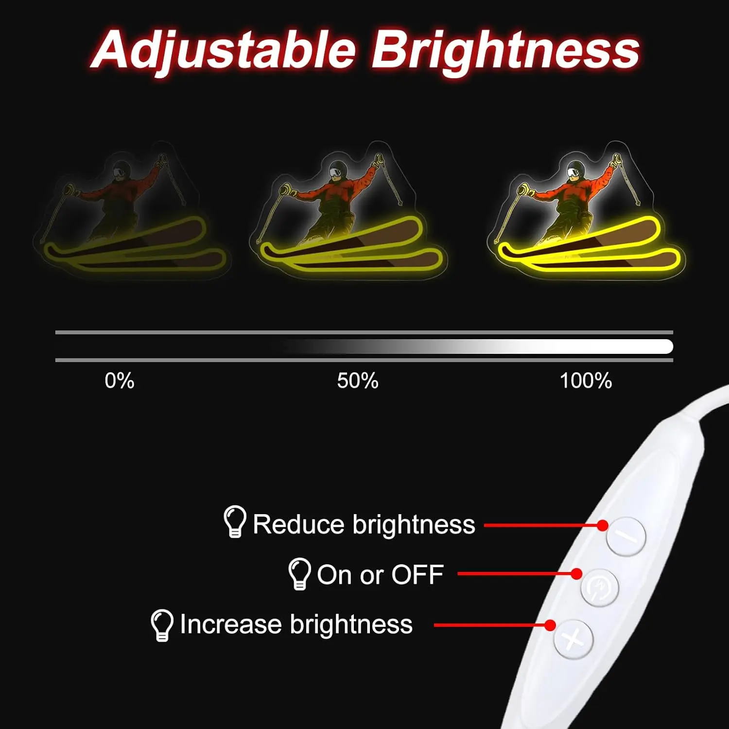 حار بيع مخصصة مصباح ليد النيون التزلج شعار جدار ديكور لبار الزفاف حانة الصالة الرياضية ملعب الأعمال بناء الإعلان #5