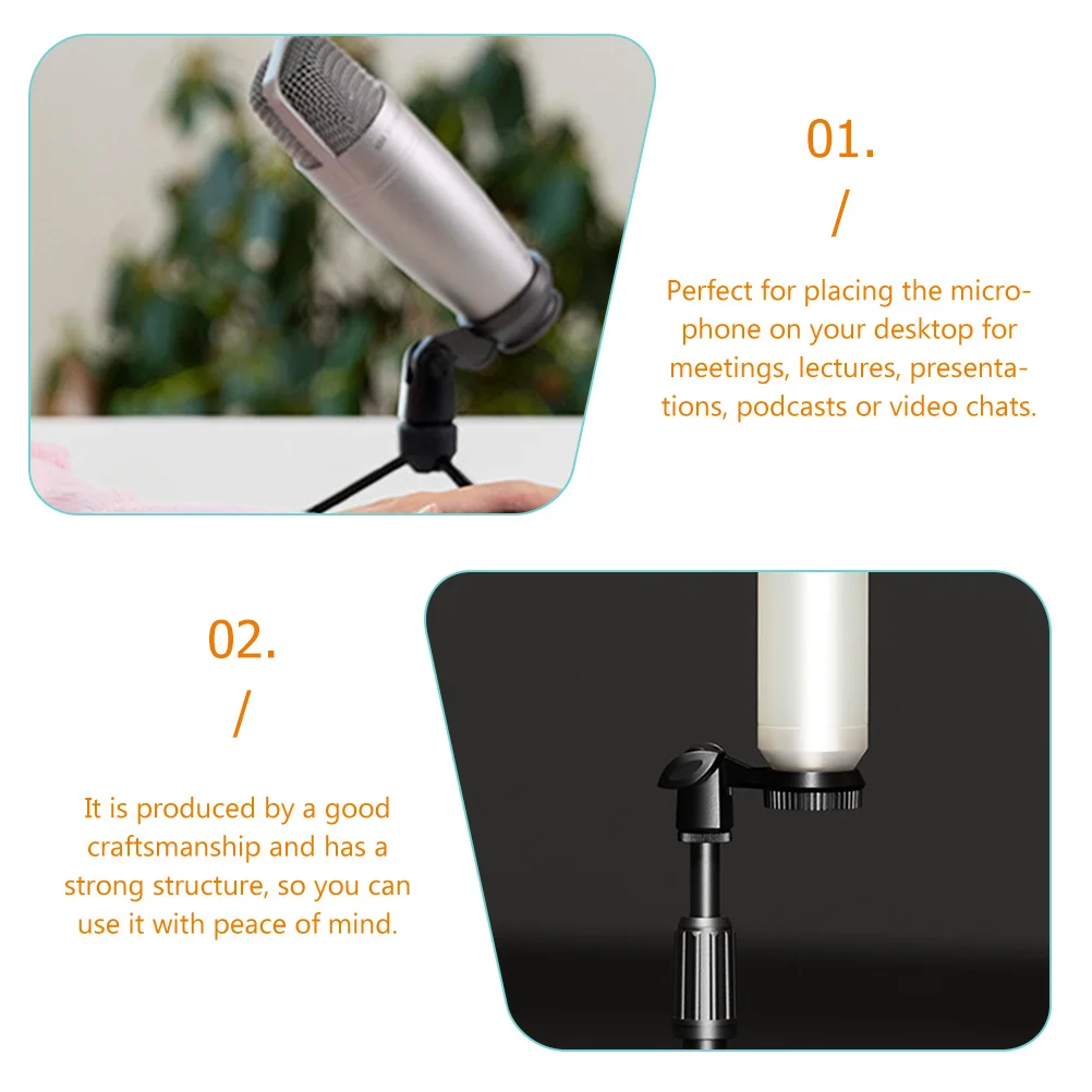 Wireless Microphone Holder Clamp Holders Clip for Handheld Microphones Clips Stands