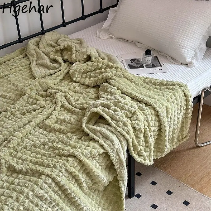 

Flannel Blankets Office Sofa Nap Blanket Soft Warm Skin-friendly Cobertor Air Conditioner Sleeping Одеяла Household Home Textile