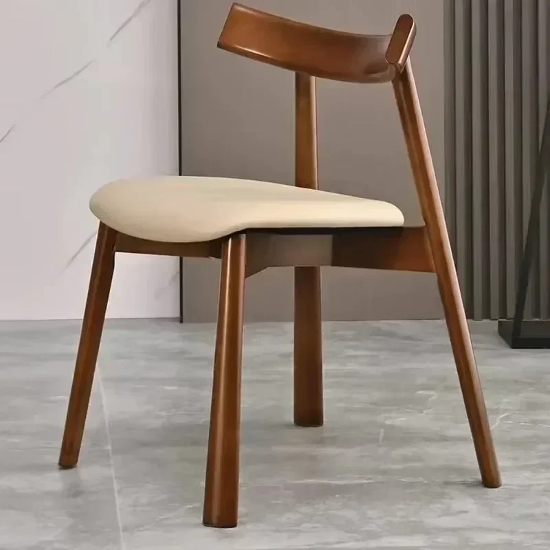 Folding Chairs Living Room Rooms Wood Dining Chair Chaise Design Nordic Furniture Salle Ergonomic Minimalist Kitchen Armchair image 3