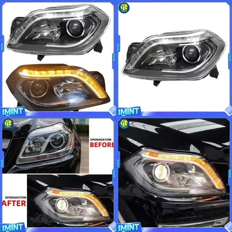 YU GUANG for GL 550 450 X166 Headlights Front Light 2013 2014 2015 2016 Upgrade LED Headlamp Head Lights