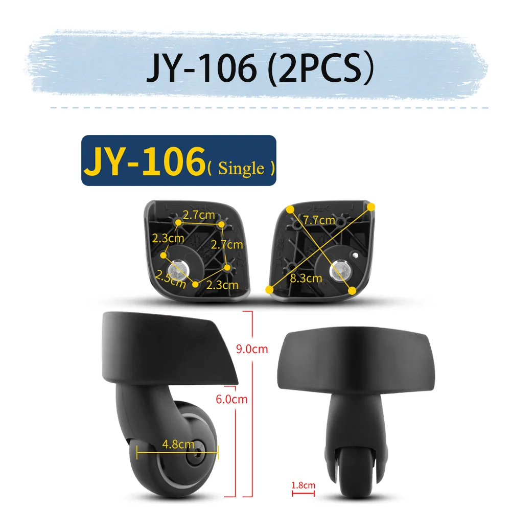 For Samsonite JY-106 Trolley box Universal wheel Travel box Luggage maintenance Suitable for luggage Wheel accessories Rollers