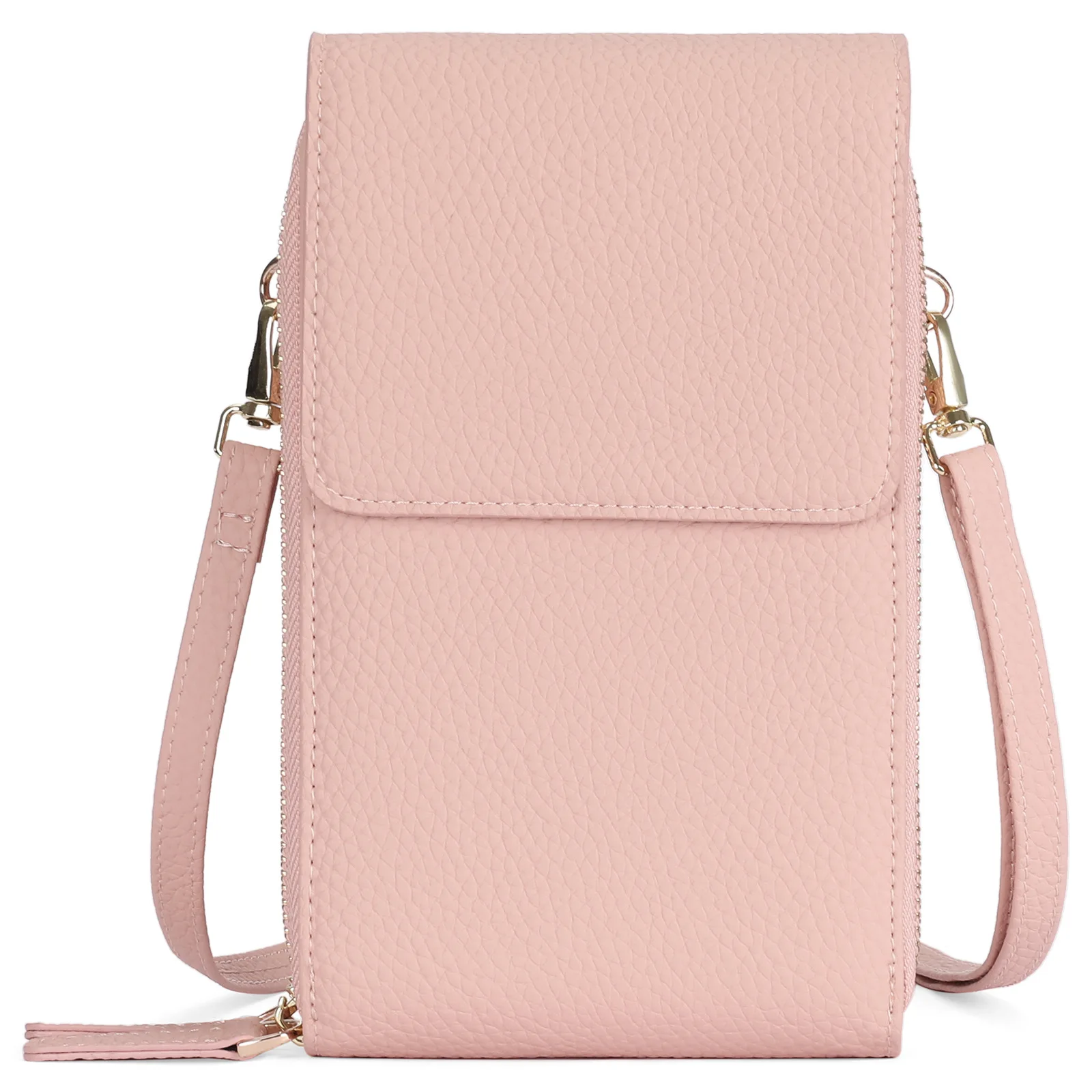 2025 حقيبة الهاتف المحمول النسائية الجلدية الجديدة يمكن أن تكون كتف واحد Crossbody المرأة التغيير العمودي سعة كبيرة عملة حافظة للبطاقات #5