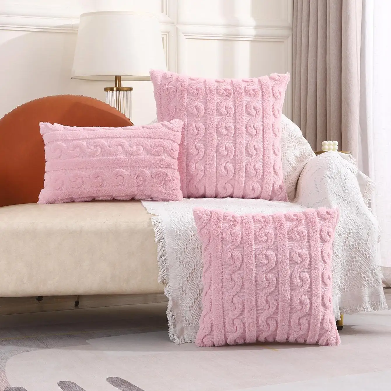 New Lovely Pink Throw Pillow Case Things Stranger Thıngs Knit Bed Pillow Case P…