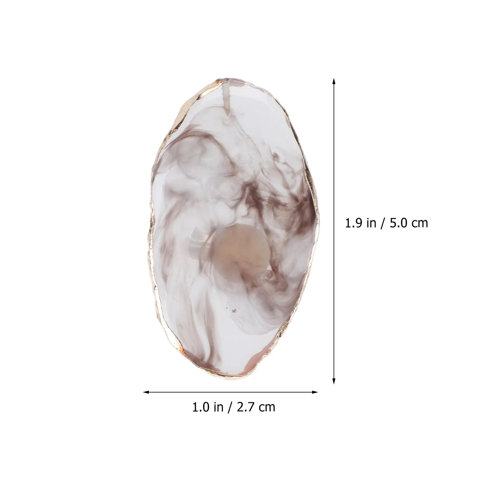 6 قطع من صينية خلط فن الأظافر، لوحة ألوان أساسية من الراتنج، سطح مسطح خفيف الوزن للمسح السريع والديكور المنزلي #3