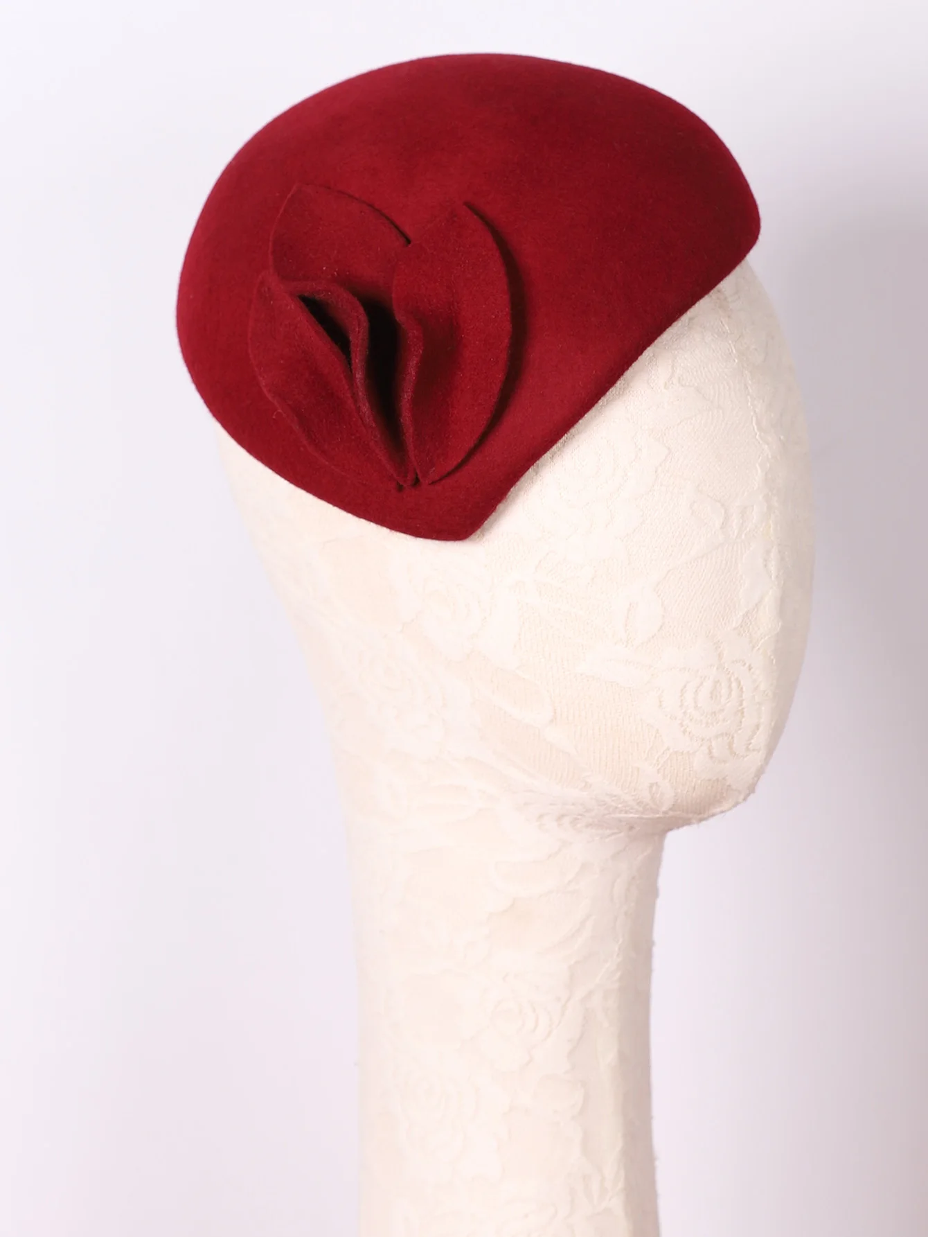 FS Weißer Wollfilz-Fascinator-Hut für Damen und Herren, rosa Pillbox-Hüte, schwarze Hochzeit, Kentucky Derby, Fedora, Chapeau Femme, Partyhut – Detail 17
