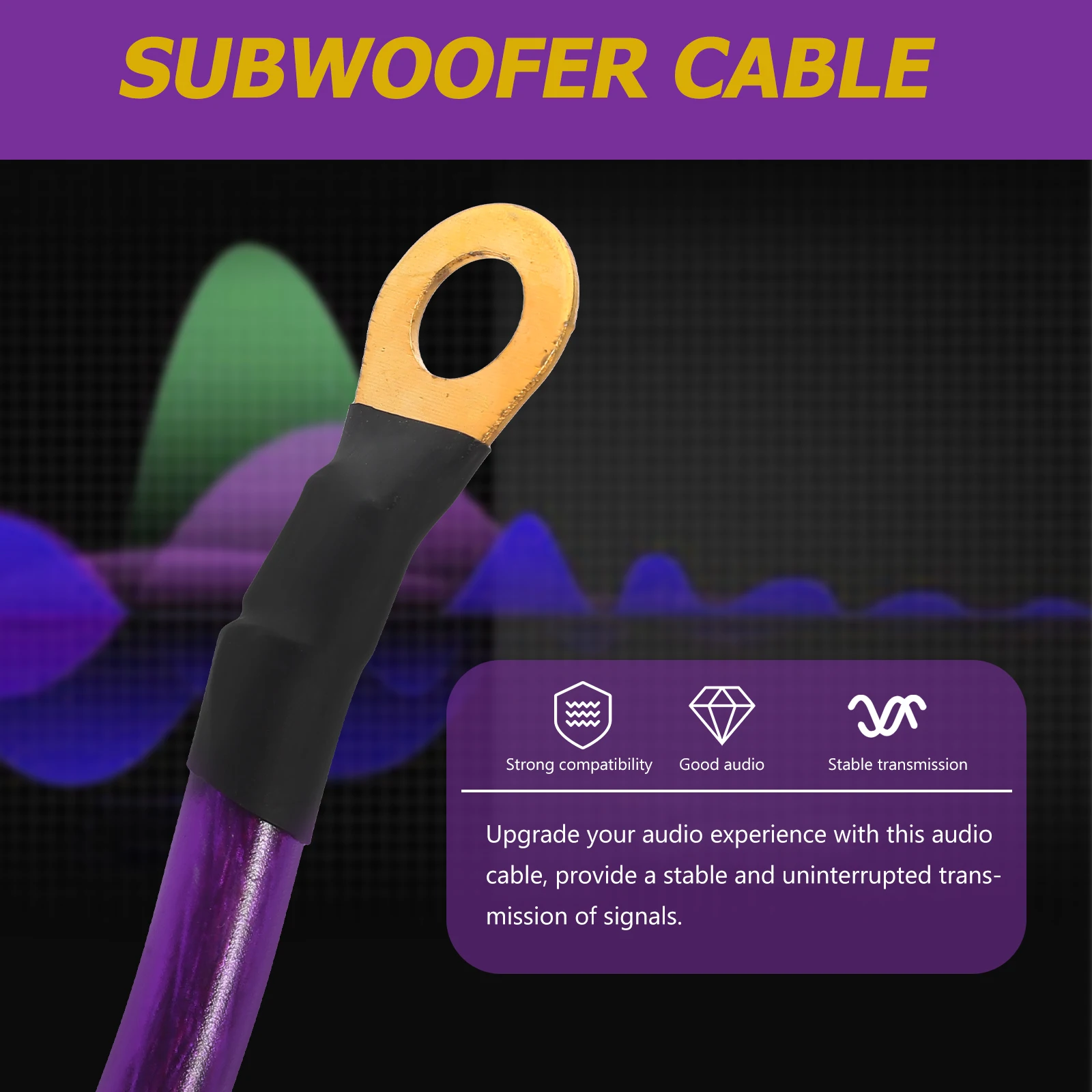 

5 Pcs Hardware Accessories Audio Cables Digital Video Bass Car Speaker Auto Wire Stereo Copper Power for and Connectors