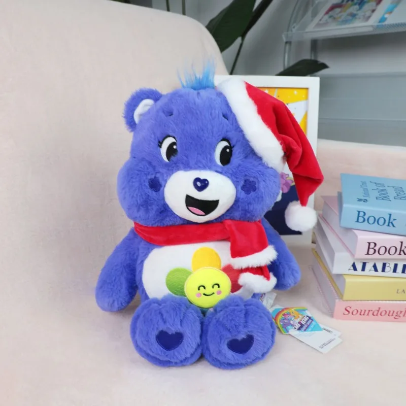 

Kawaii Christmas Style 30cm Genuine Carebears Love Bear Christmas Plush Doll Cute Rainbow Bear Pillow Children's Christmas Gift