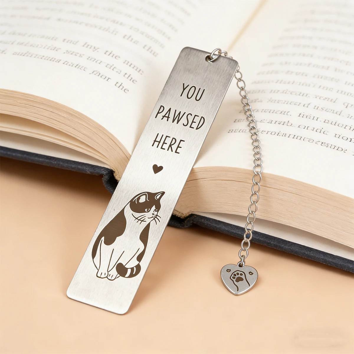 1pc Cat Bookmark, Cute Book Lover Gifts   Kitten Pet Book Marker Kawaii Animal Page Markers Funny Reading Accessories for Women