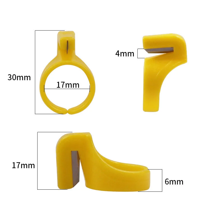 1-12 PCS Finger Blade Needle Plastic Thimble Sewing Cutter Ring Thread Cutter DIY Household Sewing Machine Accessories Random