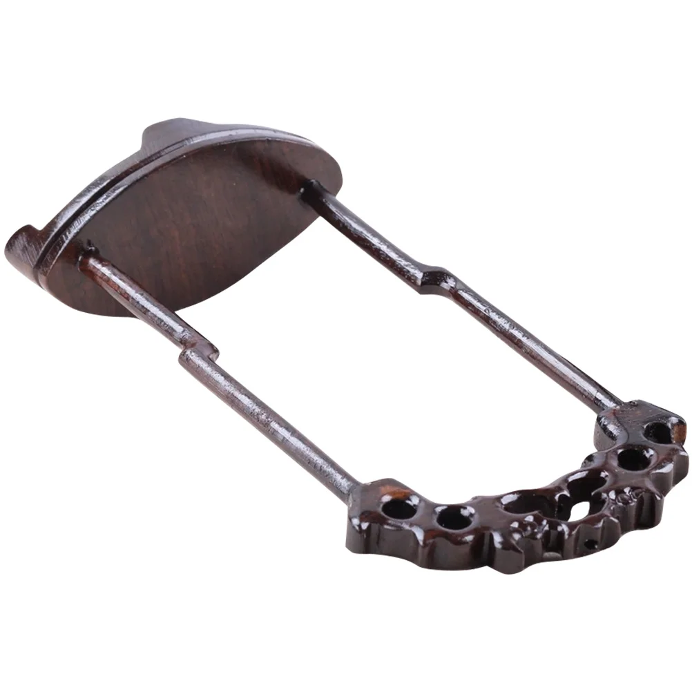 

Jade Pendant Display Stand Wood Necklace Holder Bracelet Jewelry Organizer Black Catalpa Storage Tidy Beautiful Home Decor Long