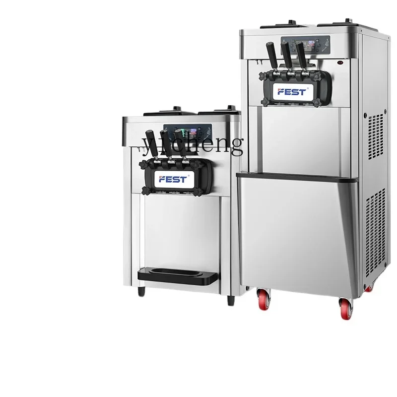 

Zz ice cream machine commercial automatic ice cream cone machine three-head soft ice cream machine