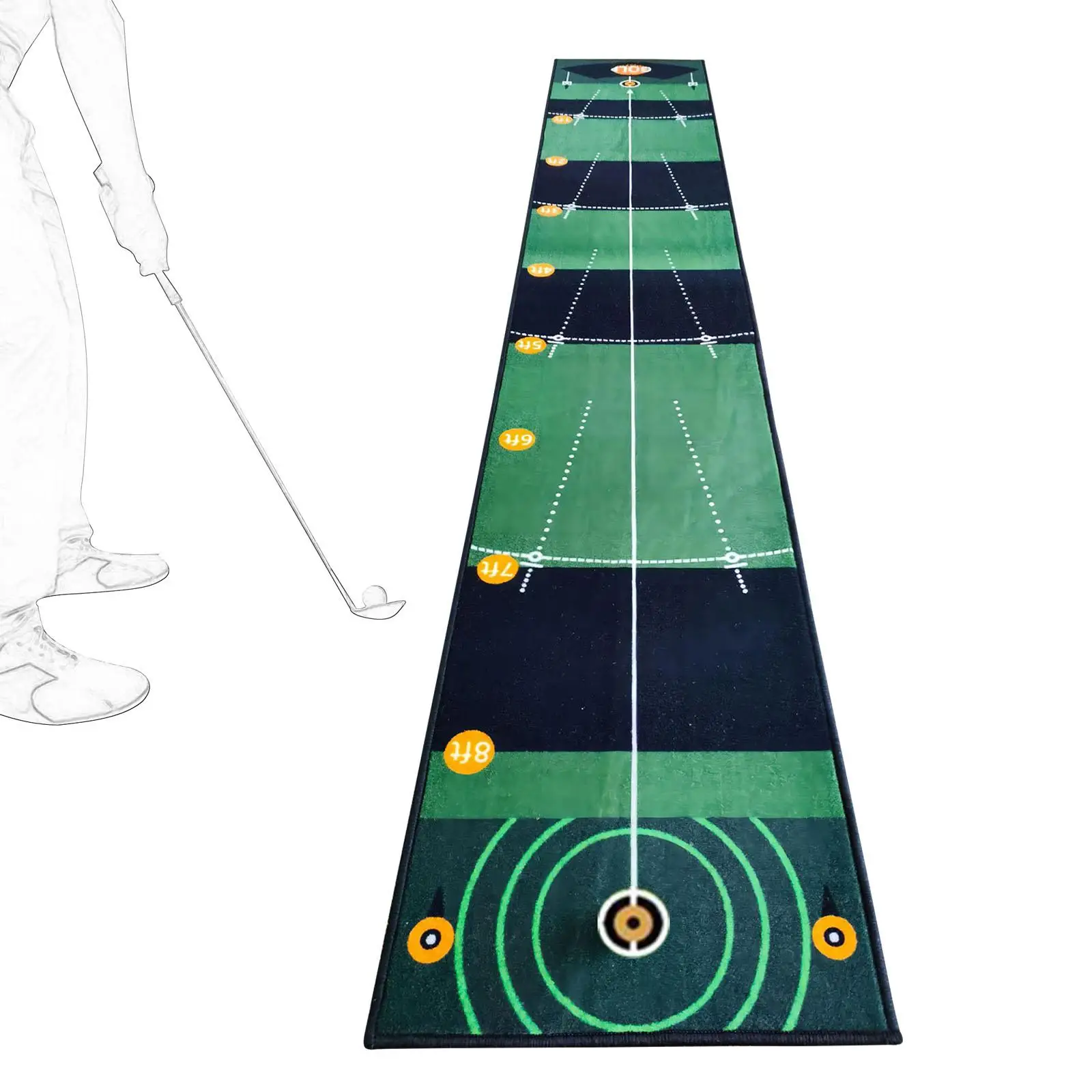 

Golf Putting Green Mat, Practice Mat Golf Hitting Mat, Putting Aids Golf