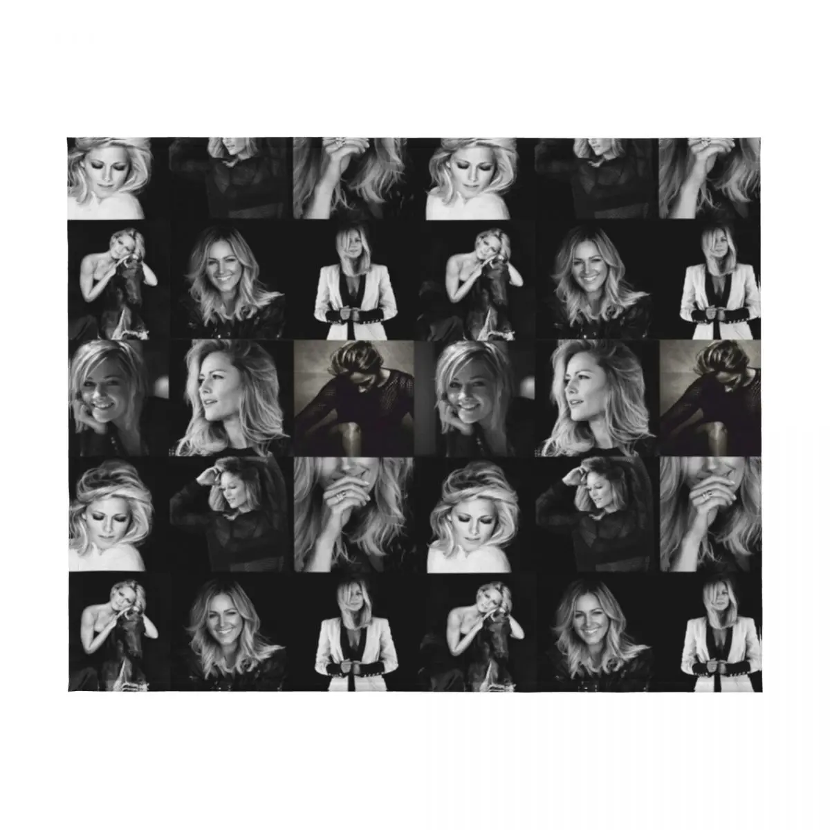 هيلين فيشر كولاج رمي بطانية أشعث الفانيلا أغطية سرير رقيقة البطانيات