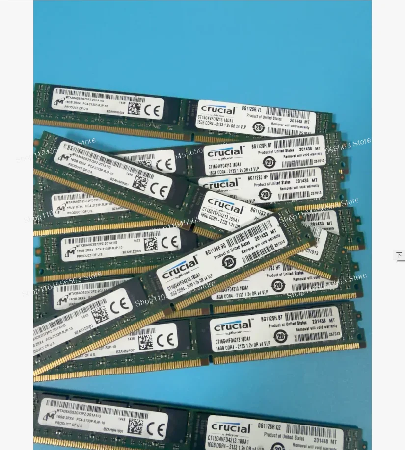 Compatible Micron 16GB DDR4 ECC Server RAM - 2DRx4 PC4-2133P