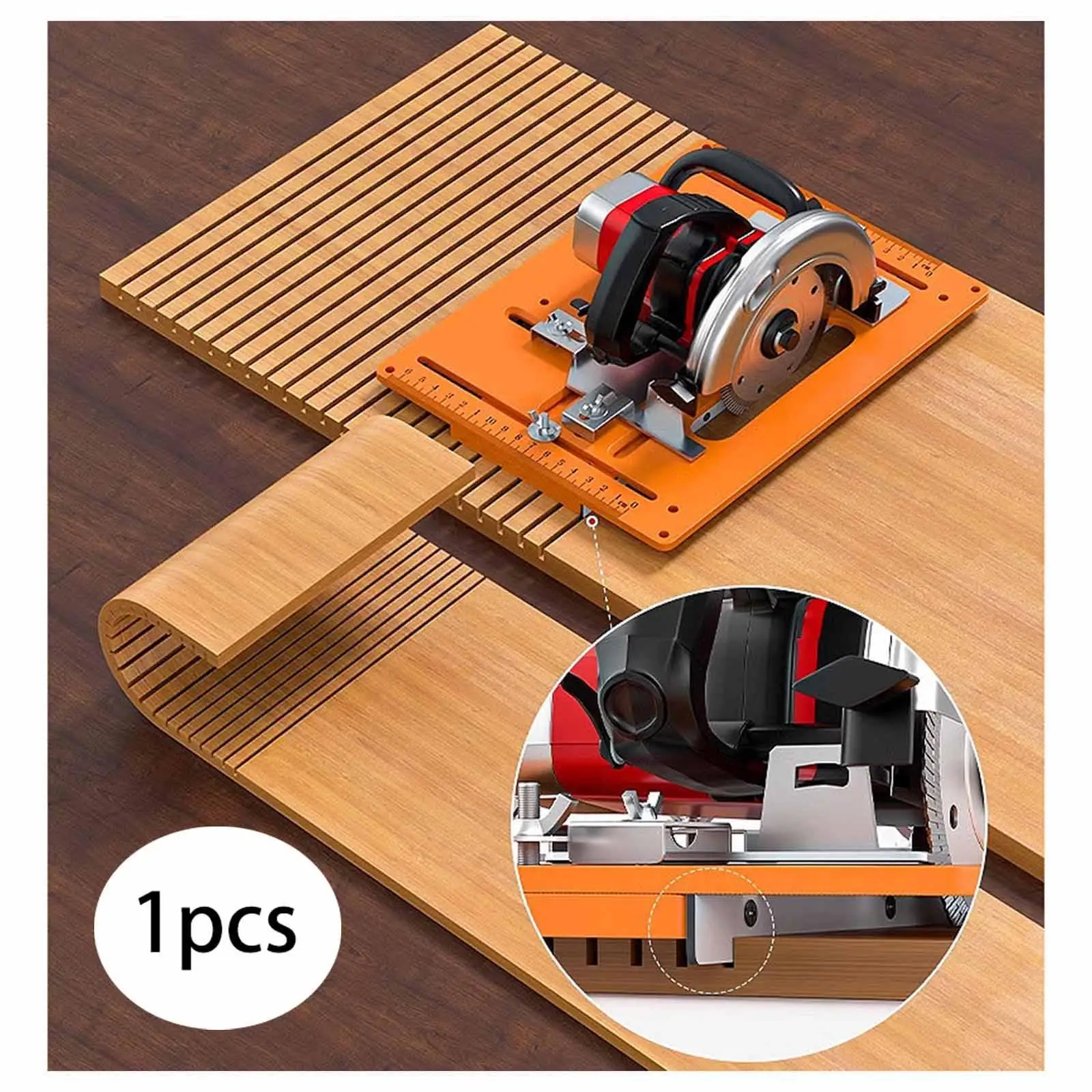 Base Plate for Cutter Clear Scale 11.02inchx8.27inch Circular Saw Base Plate